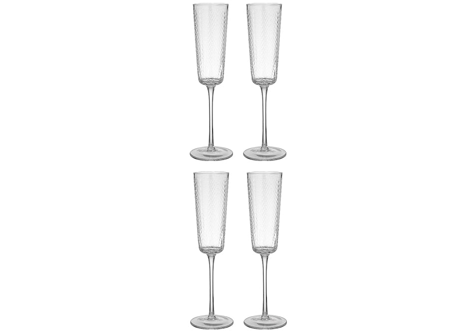 Products Artemis Champagne Glass Set of 4 - Clear