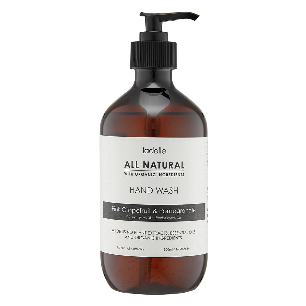 All Natural Hand Wash in Pink Grapefruit and Pomegranate