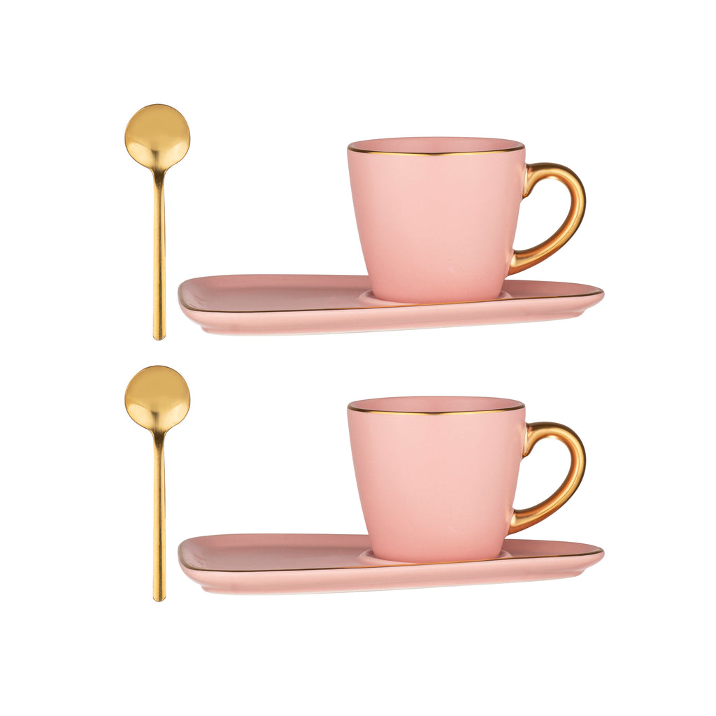 Asteria Espresso Set - 2pce - Pink 