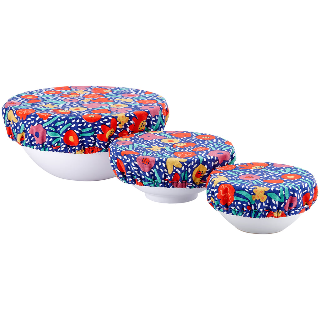 bright floral stretch bowl cover