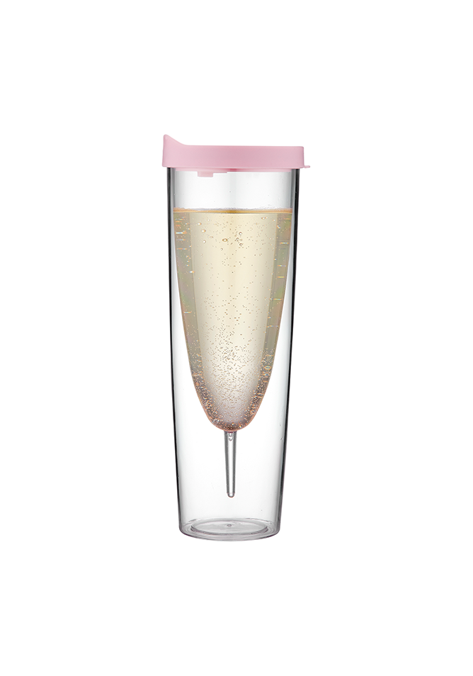 Portables Clear Champagne Tumbler