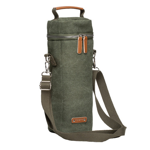 Kayce Olive Green Insulated Single Wine Bag – Ladelle