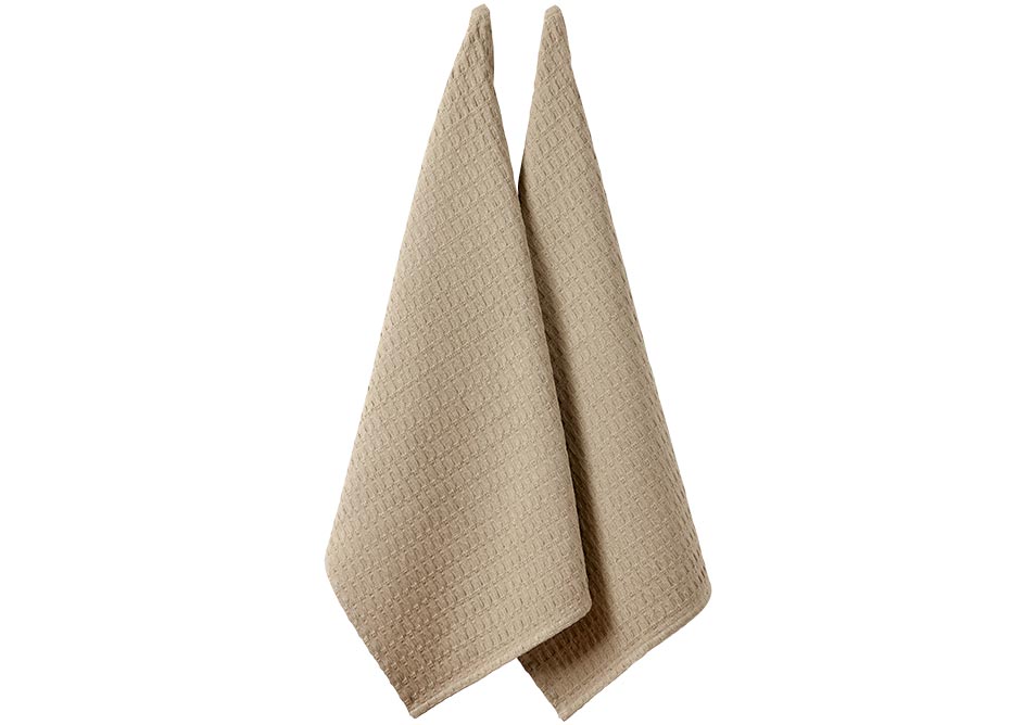 Beige Eco Recycled 2pk Kitchen Towels