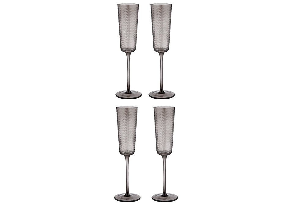 Products Artemis Champagne Glass Set of 4 - Charcoal