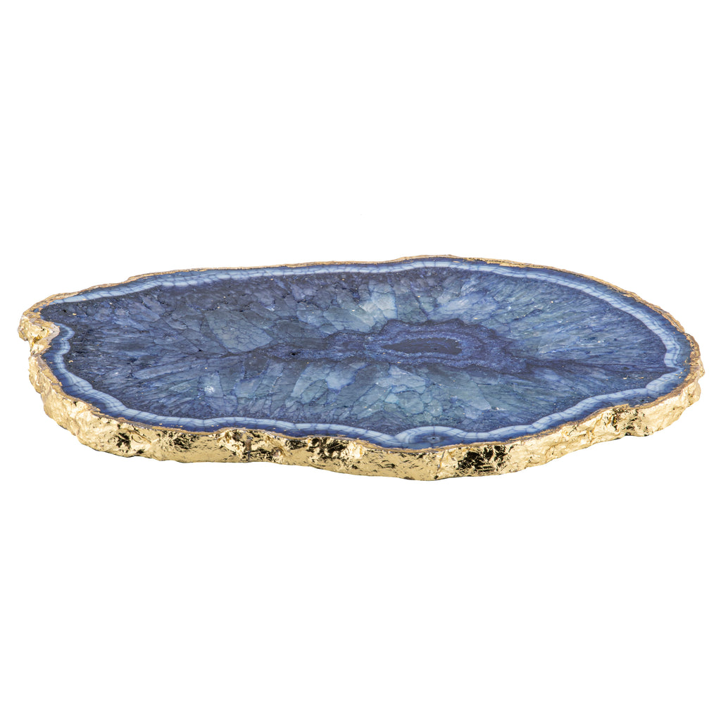 Allira Sapphire Blue Agate Serving Platter