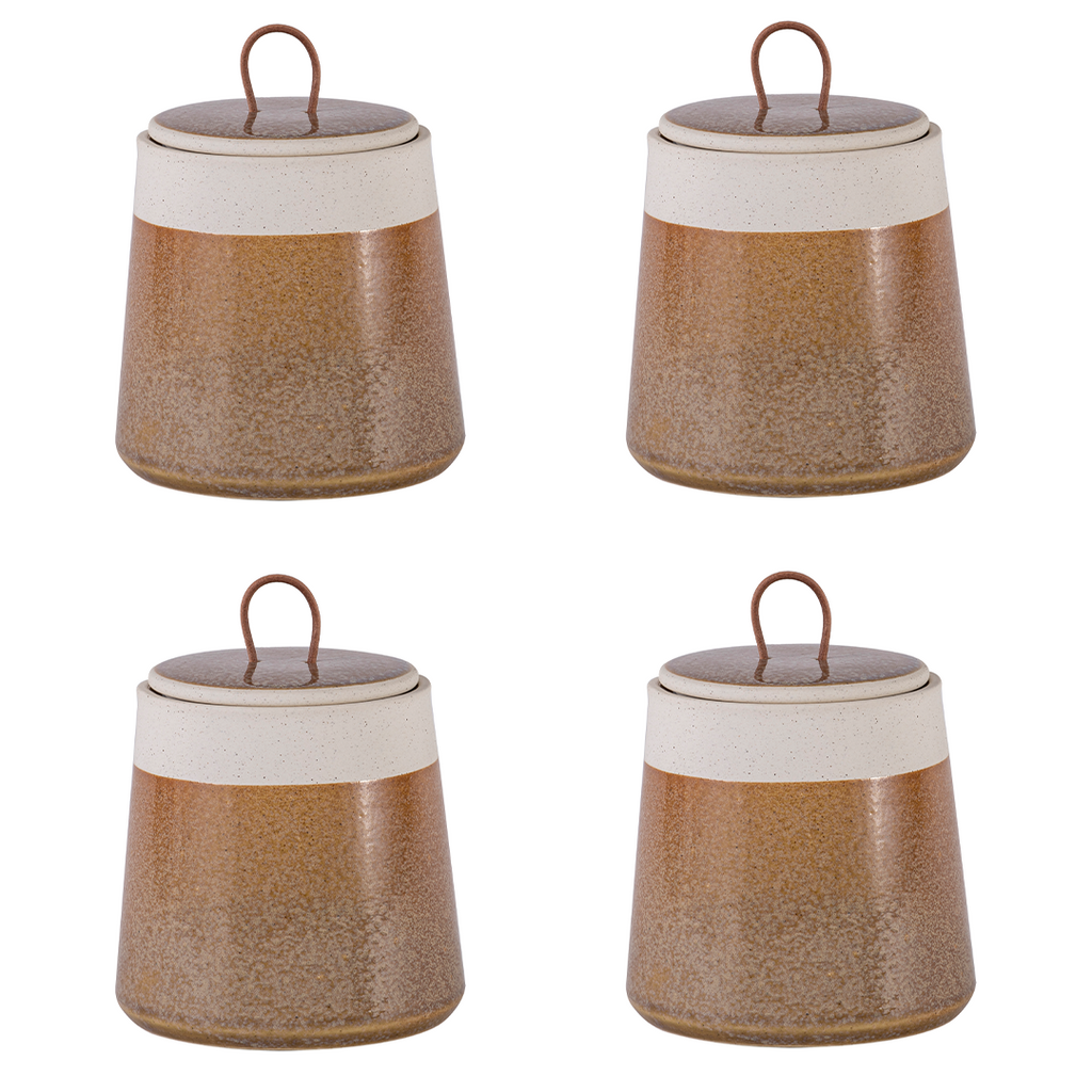 Aster Canister - 4pce Mustard
