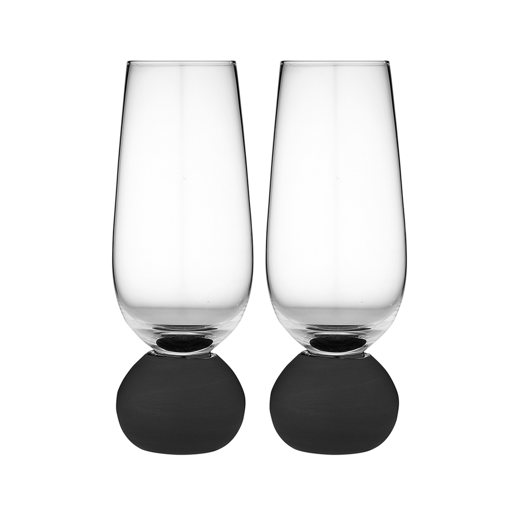 Byon by Widgeteer Spice Martini Glasses, Set of 2 - Black