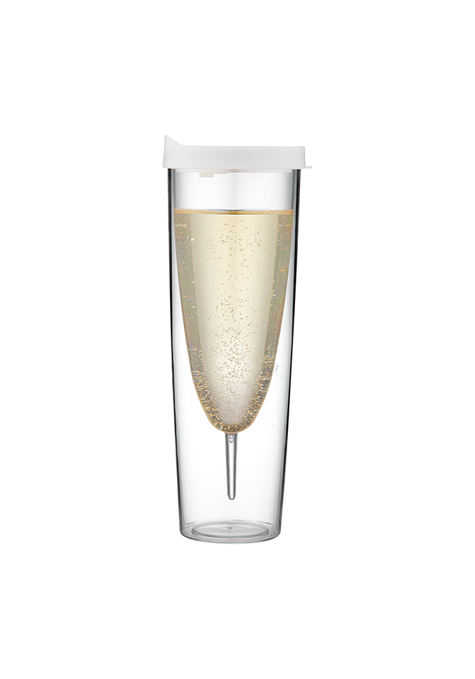 Portables Clear Champagne Tumbler